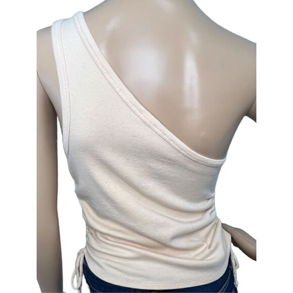 The Flintstones One Shoulder Ruched Tank With Bamm Bamm and Pebbles - Picture 4 of 4